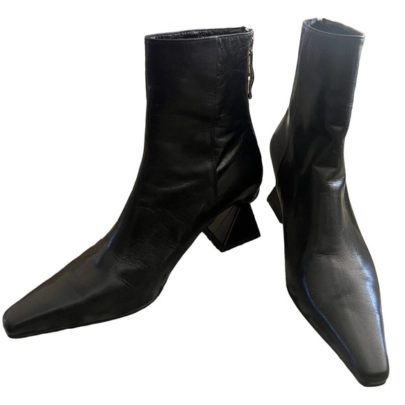 YUUL YIE Amoeba Glam‎ Heel Boots Black Size US 9.5 EUC 41 EXCELLENT - Picture 2 of 13